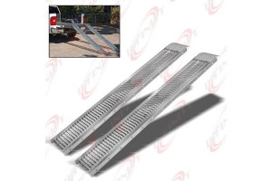 2Pc Steel non slip 1000LB Truck Load Ramp Dirt Bike Moving Haul Towing